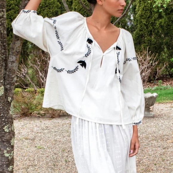 Emerson Fry Lucy Dove embroidered top - Picture 6 of 12
